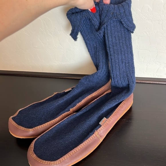 Acorn Men’s Wool and leather house socks-shoes, NWOT, size 12-13 - Picture 1 of 9